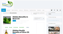 Desktop Screenshot of homeremedieslog.com